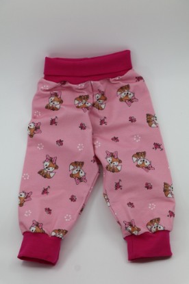 Bild von Pumphose Gr. 56 Sweat Füchse auf rosa 